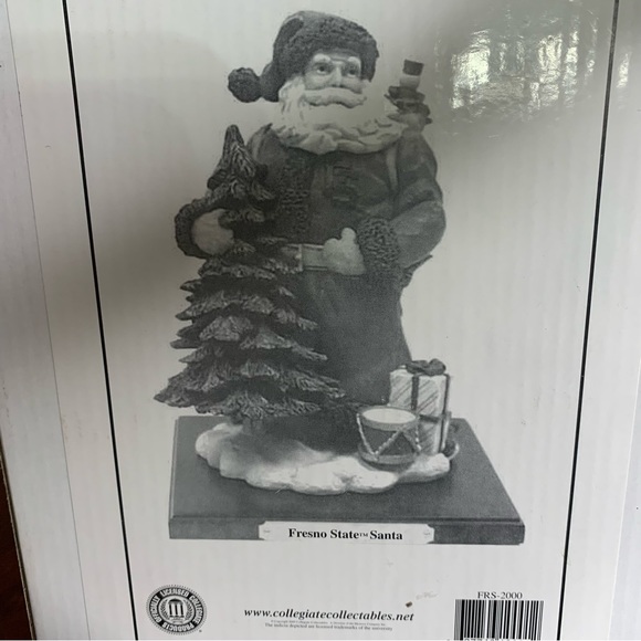 BNIB Collegiate Collectables Fresno State Santa Claus Statue - Picture 10 of 11